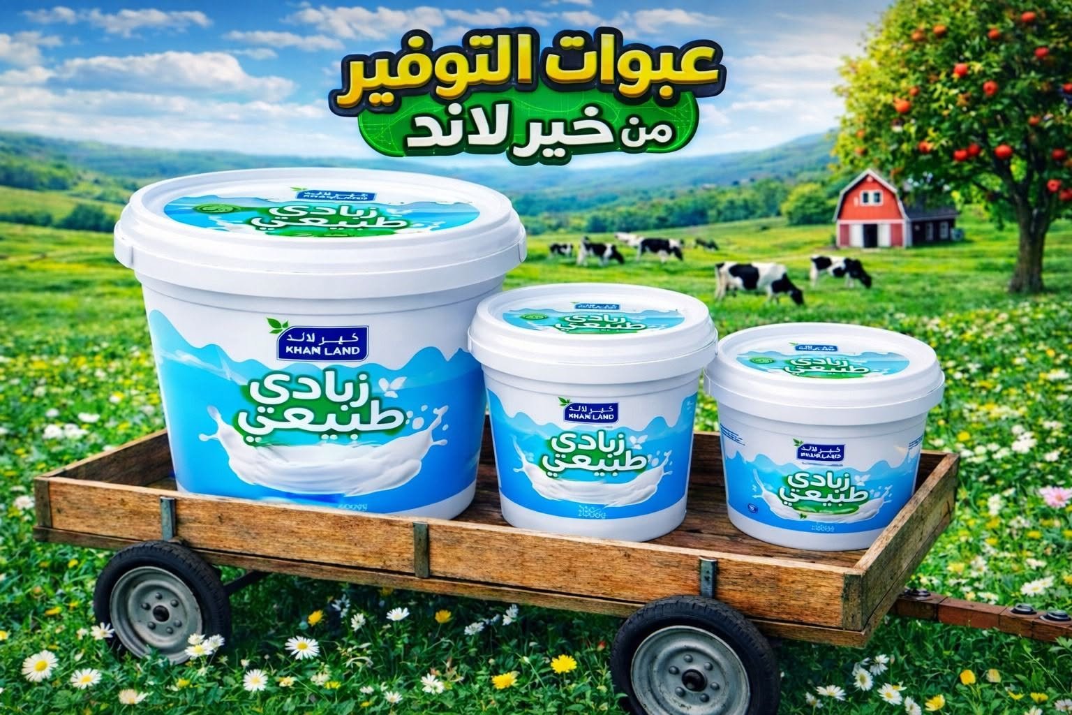 زبادي طبيعي من خير لاند